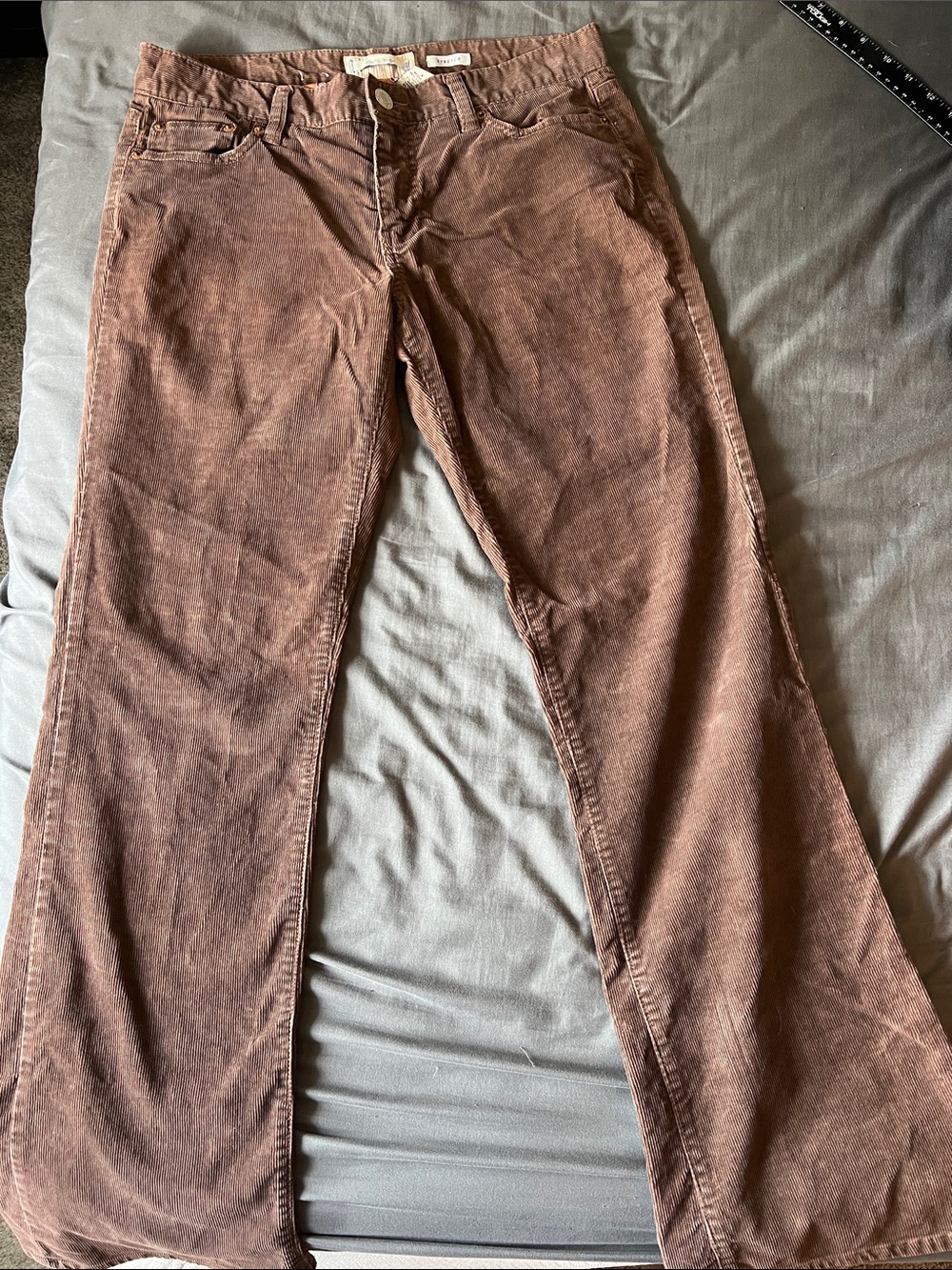 90’s Vintage Old Navy Brown Corduroy Wide-Leg/ Flare Pants